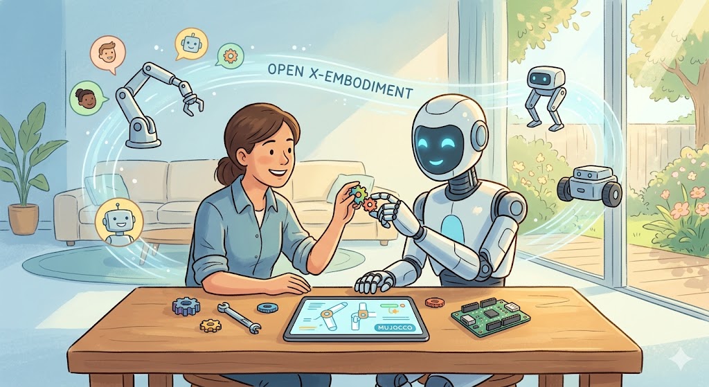 Googleが開放した「物理AI」の聖典：MuJoCoとOpen X-Embodimentが描く2026年のOS