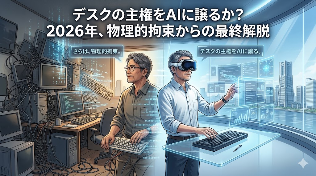 デスクの主権をAIに譲るか？：2026年、物理的拘束からの最終解脱