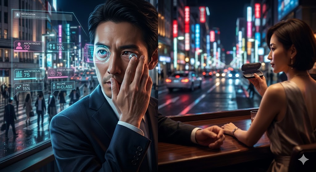 銀座の夜、網膜に映る「婚外の熱量」：2026年、ハイスぺ既婚者たちがスマートコンタクトを外してまで求めた真の同期（シンクロ）序：素材から読み解く「2026年の兆し」