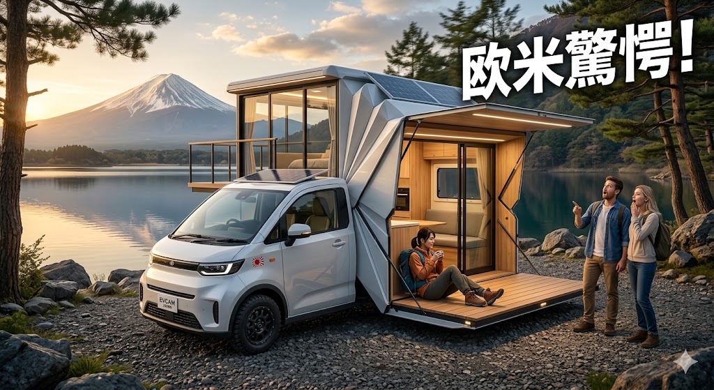 欧米驚愕！日本発「畳める」EVキャンプ車