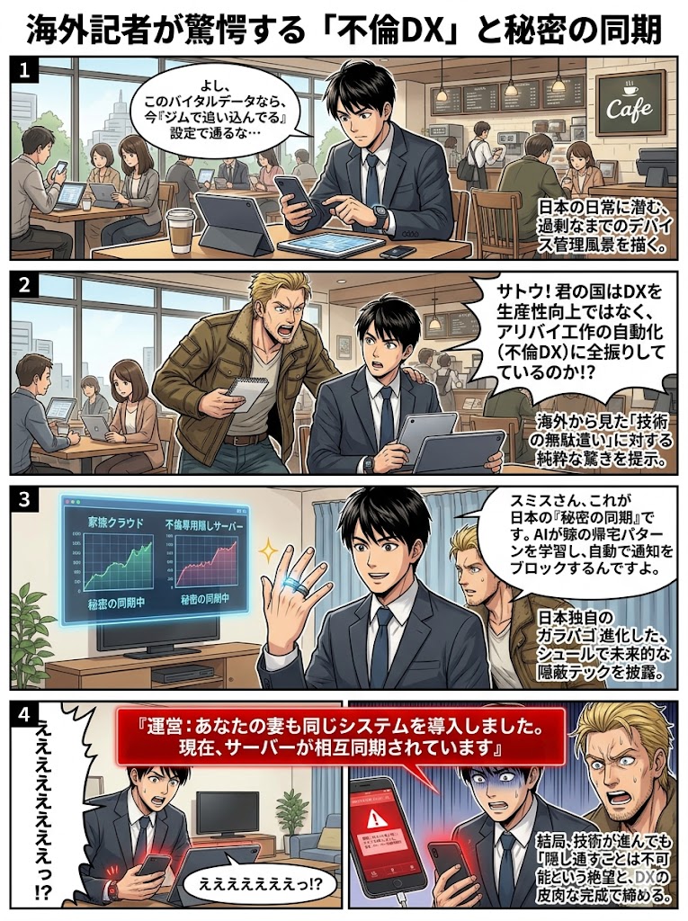 海外記者が驚愕する「不倫DX」と秘密の同期