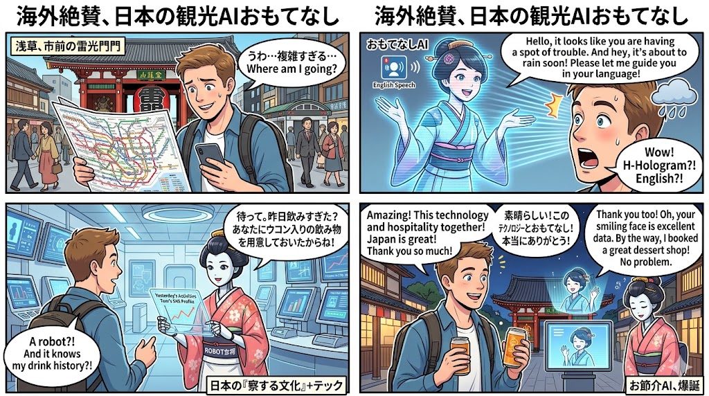 海外絶賛、日本の観光AIおもてなし