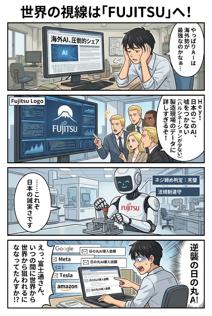 海外注視！富士通の「日の丸ＡＩ基盤