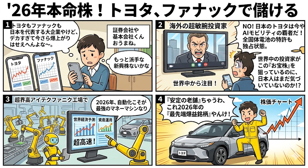 26年本命株！トヨタ、ファナックで儲ける