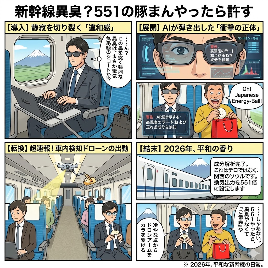 新幹線異臭？551の豚まんやったら許す