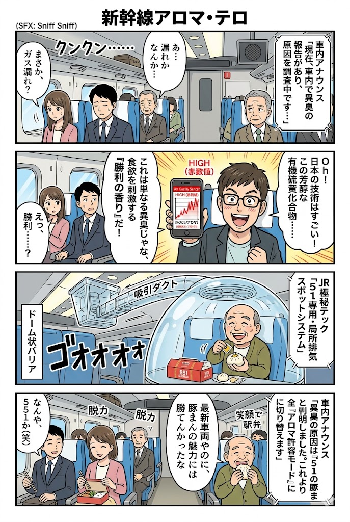新幹線異臭？551の豚まんやったら許す