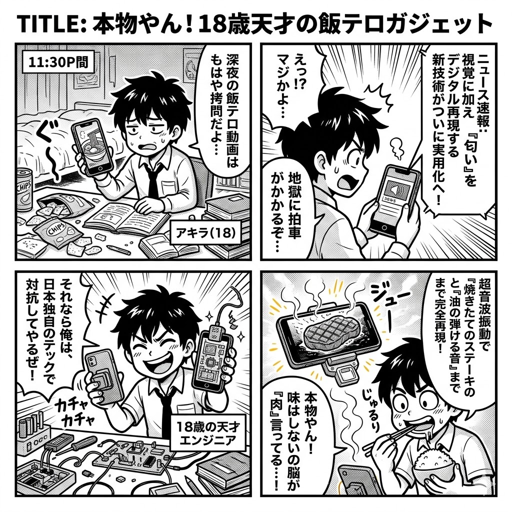 本物やん！18歳天才の飯テロガジェット