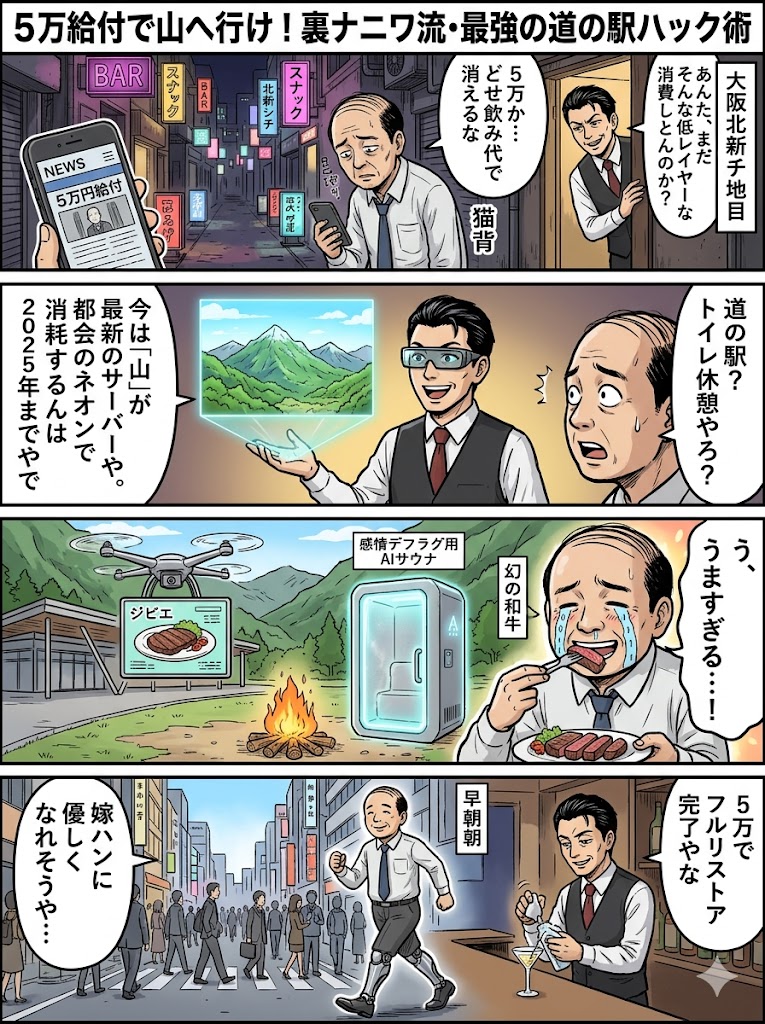 5万給付で山へ行け！裏ナニワ流・最強の道の駅ハック術