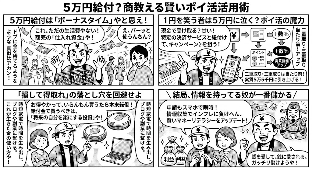 5万円給付？商人が教える賢いポイ活活用術