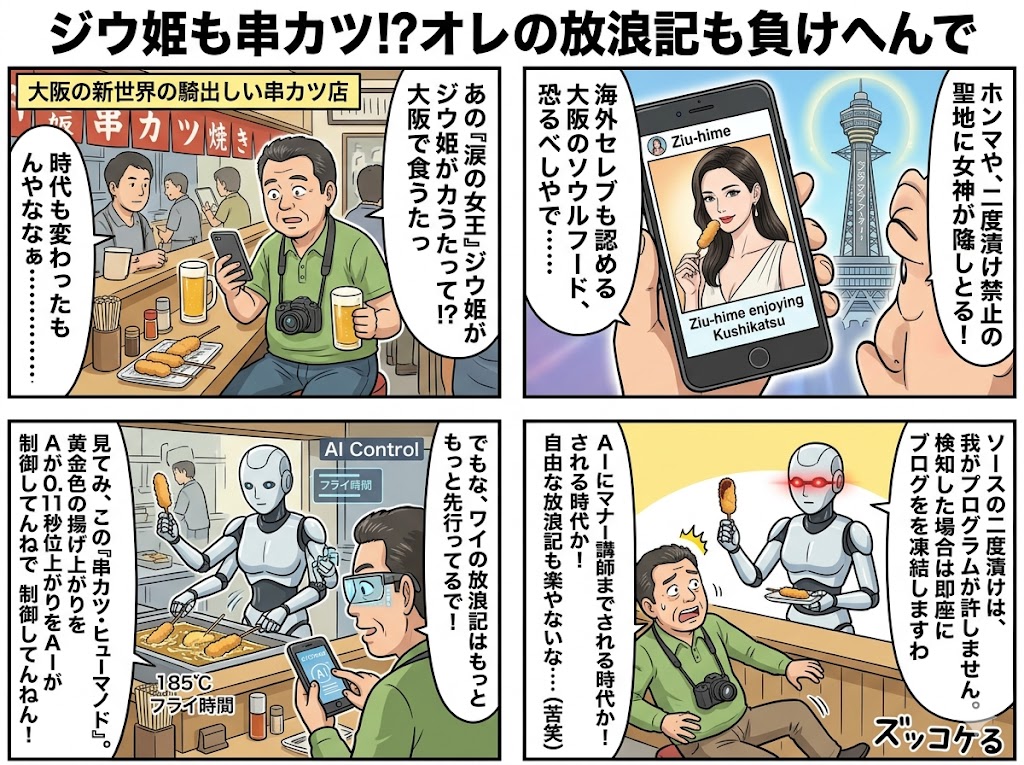 ジウ姫も串カツ⁉オレの放浪記も負けへんで