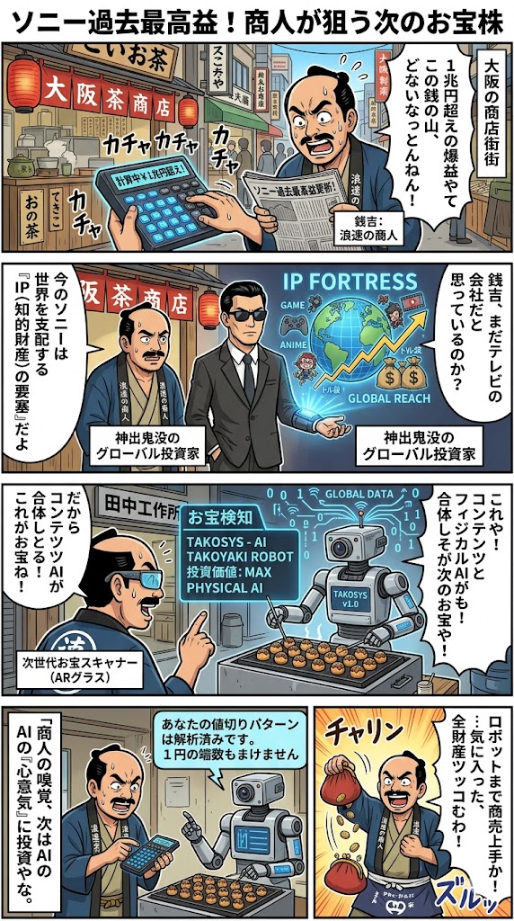 ソニー過去最高益！商人が狙う次のお宝株