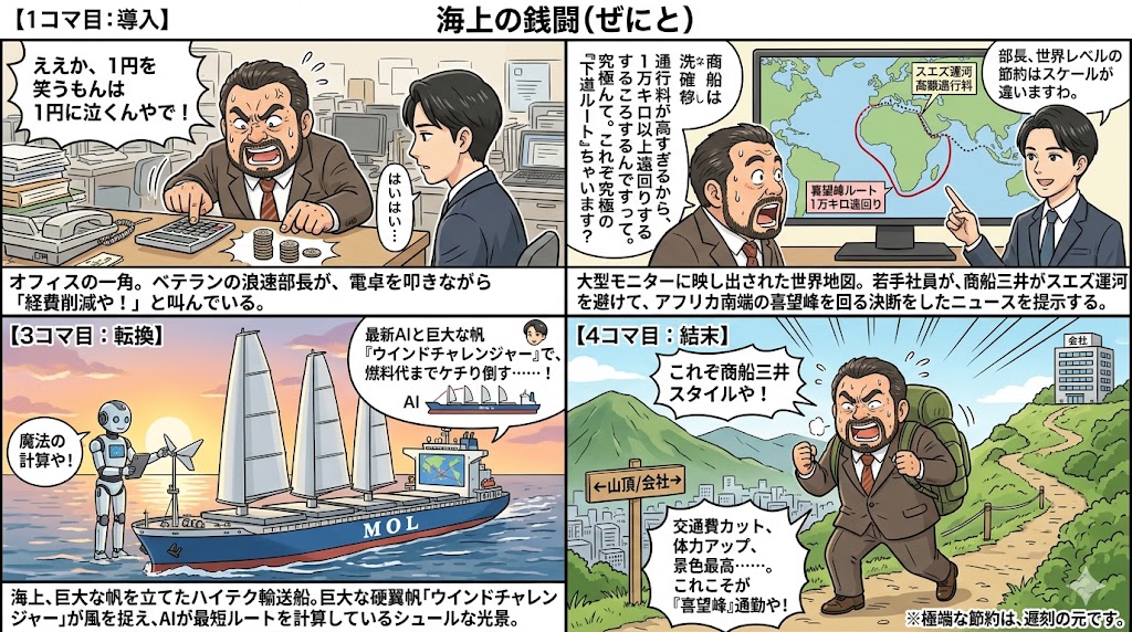 通行料拒否！商船三井に学ぶ究極の節約術