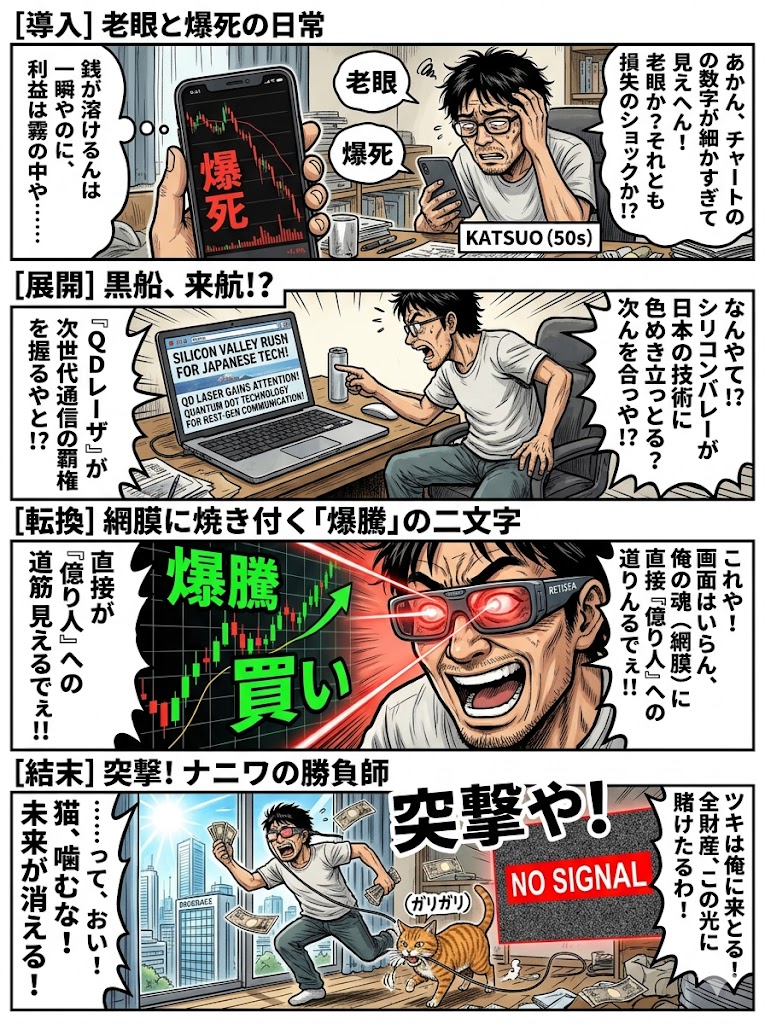 QDレーザ！銭握って突撃や！