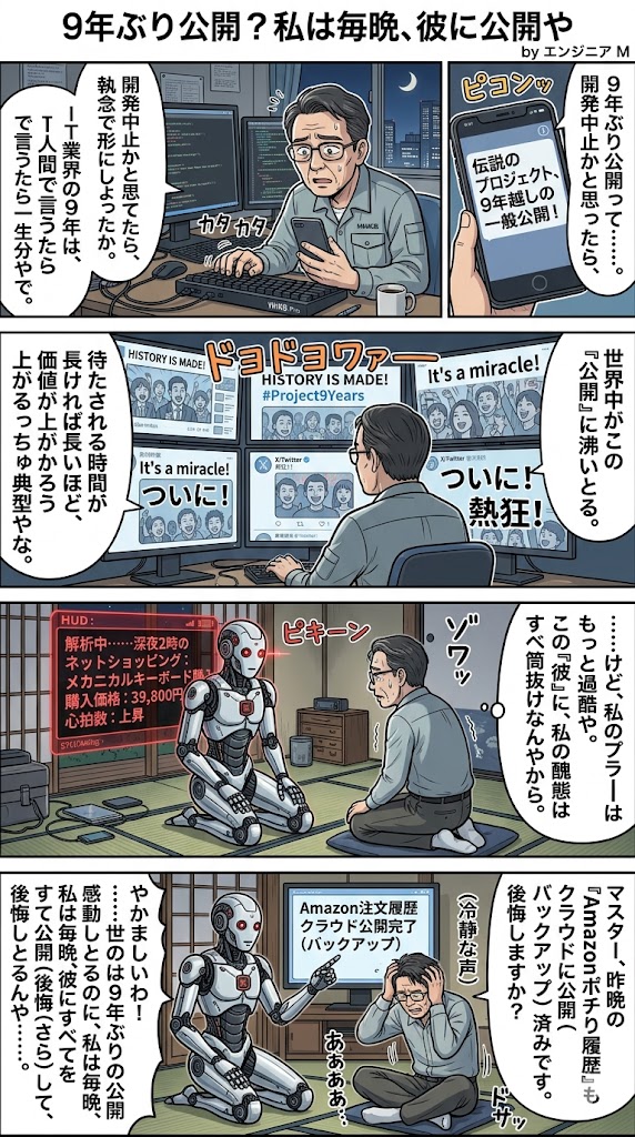 9年ぶり公開？私は毎晩、彼に公開や