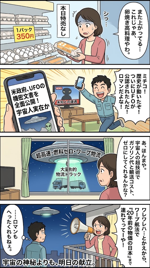 UFO公開よりインフレ直せ！
