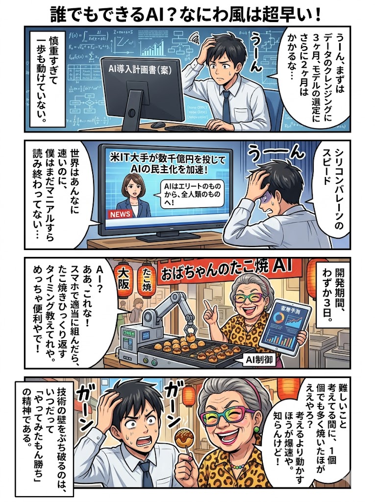 誰でもAI？ナニワ流は爆速やで！