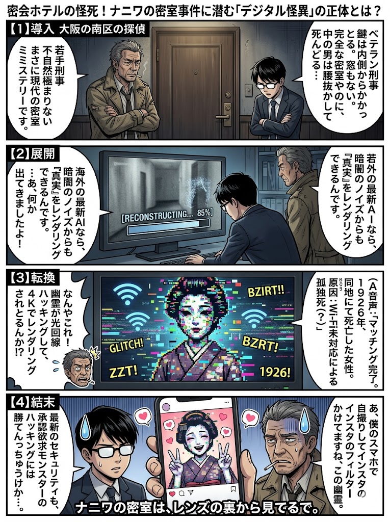 密会ホテルの怪死！ナニワの密室事件に潜む「デジタル怪異」の正体とは？