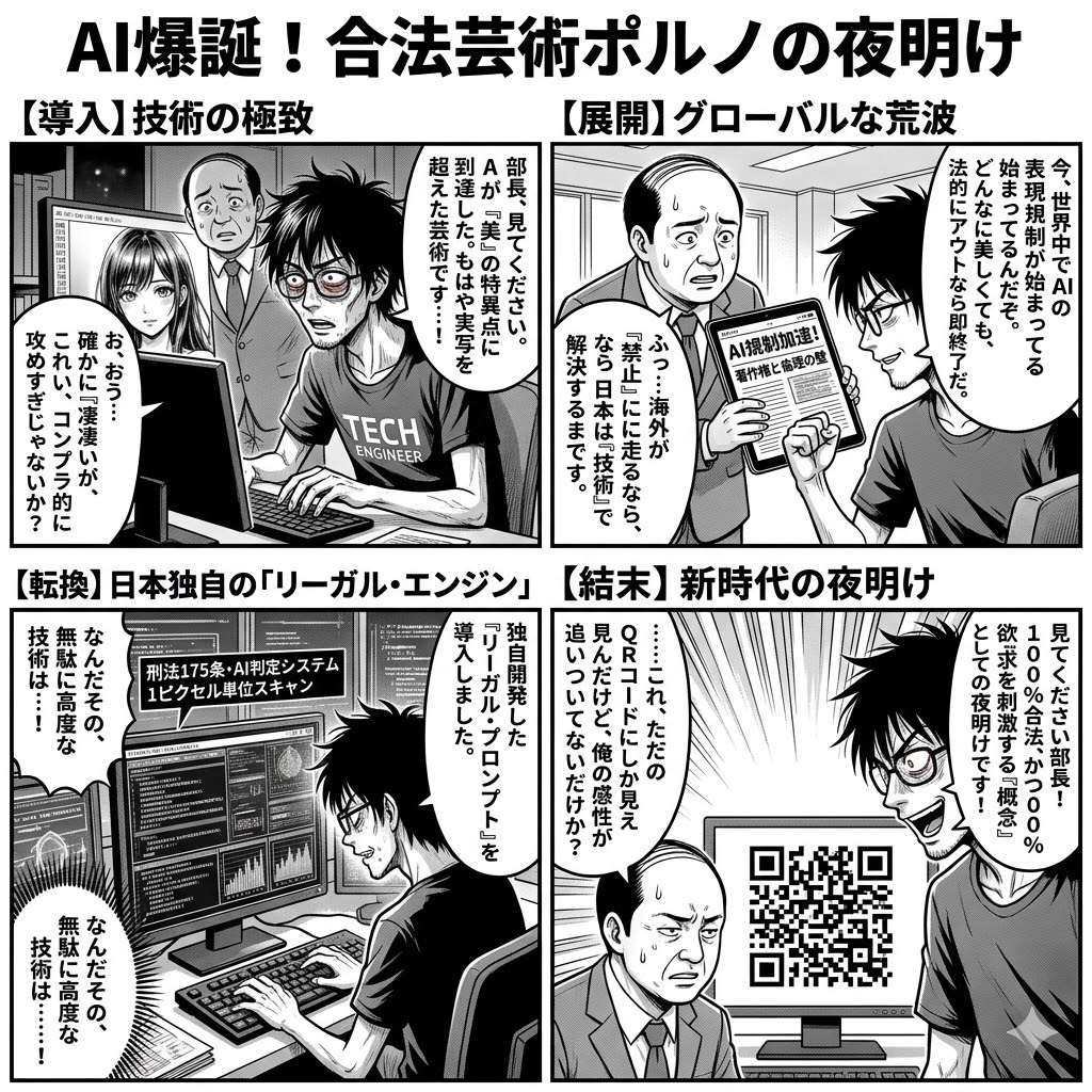 AI爆誕！合法芸術ポルノの夜明け