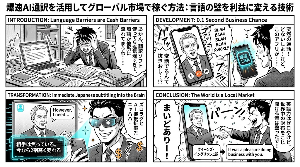 爆速AI通訳を活用してグローバル市場で稼ぐ方法：言語の壁を利益に変える技術