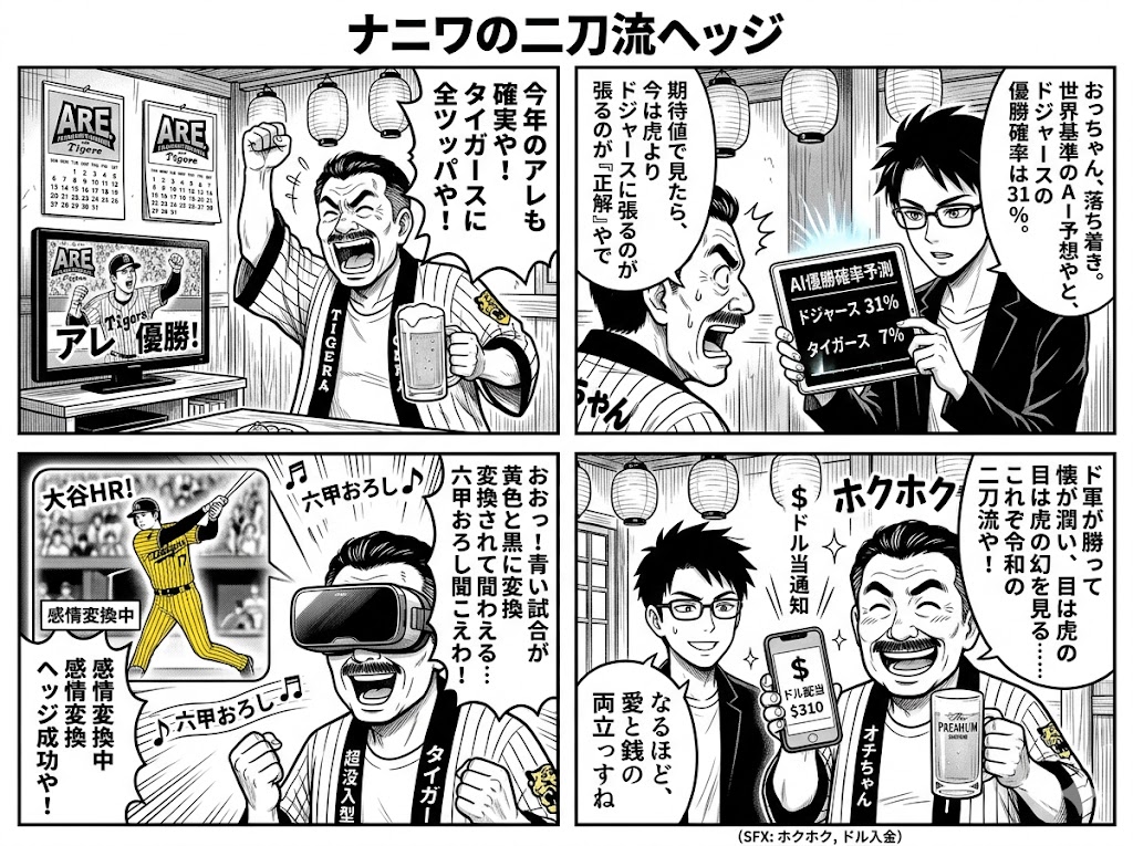 ドジャースの優勝確率31％！阪神タイガースを超えた投資価値を検証