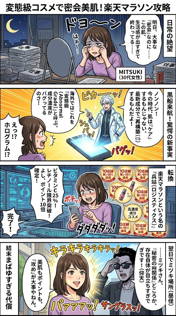 変態級コスメで密会美肌！楽天マラソン攻略