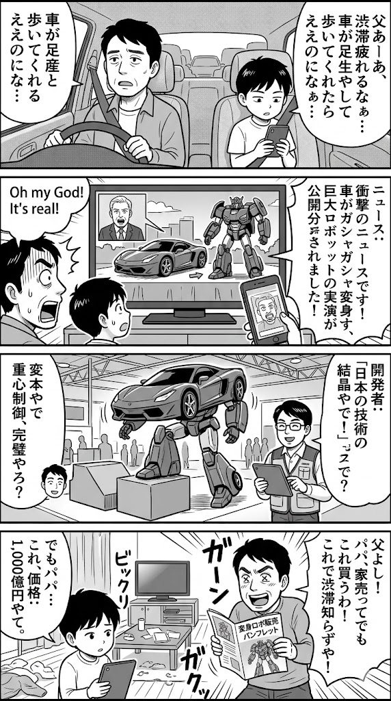 車がヒト型へ！変身ロボ実演の衝撃
