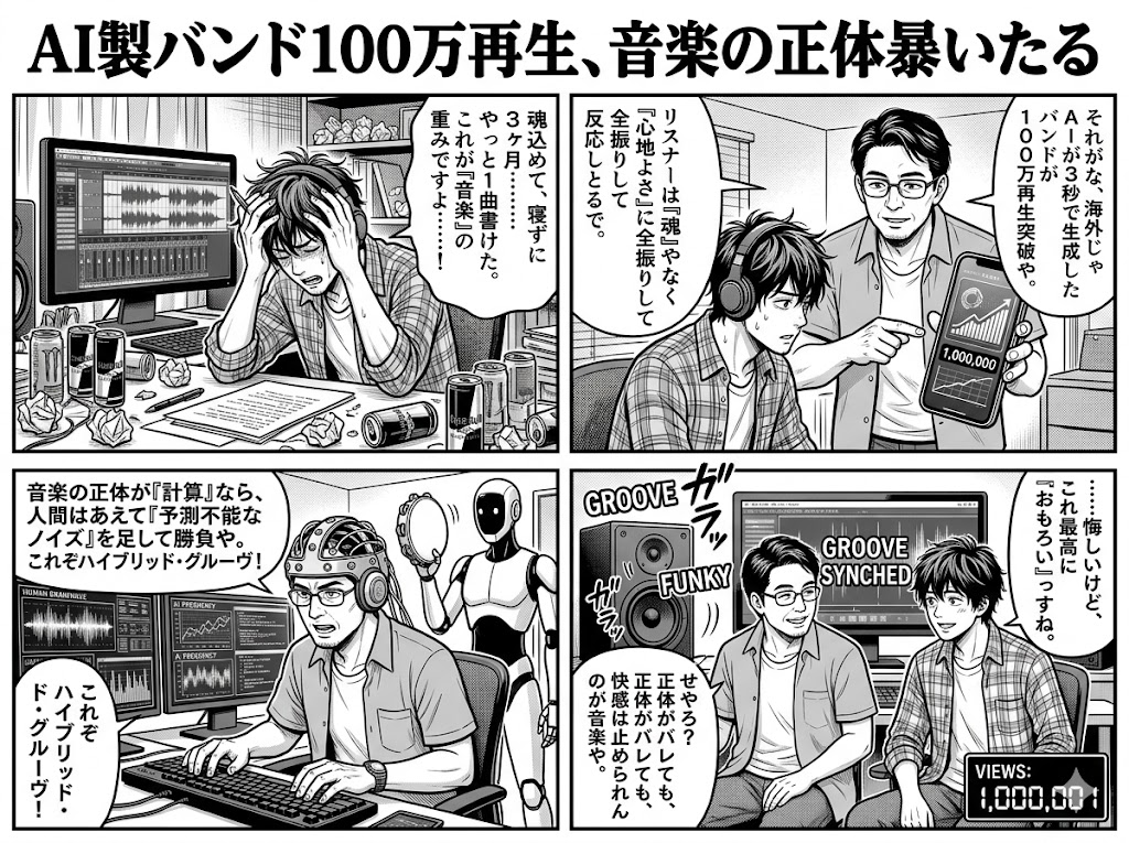 AI製バンド100万再生、音楽の正体暴いたる