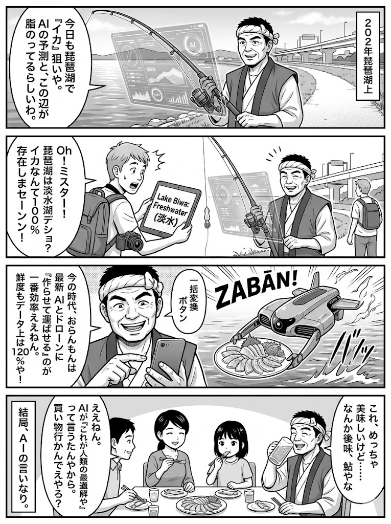 琵琶湖の「幻のイカ」が食卓を救う？最新AIとロボット技術が変える2026年の買い物事情