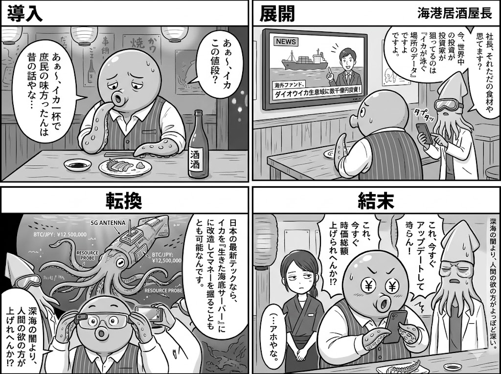 巨大イカから探る深海マネーの正体