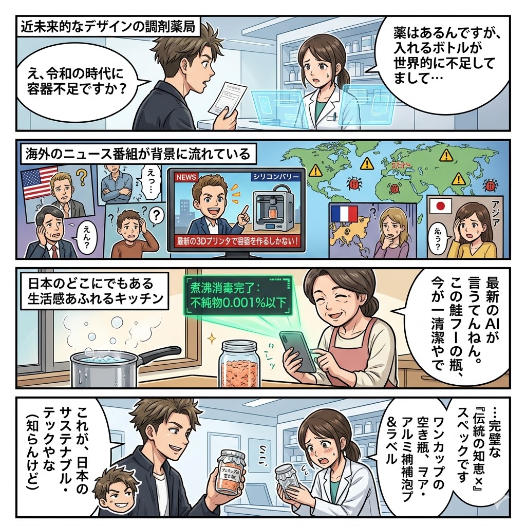医薬品不足の深刻な現状と家庭でできる空き瓶再利用の知恵