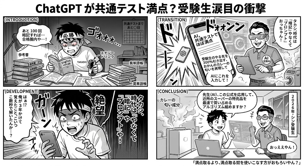 ChatGPTが共通テスト満点？受験生涙目の衝撃