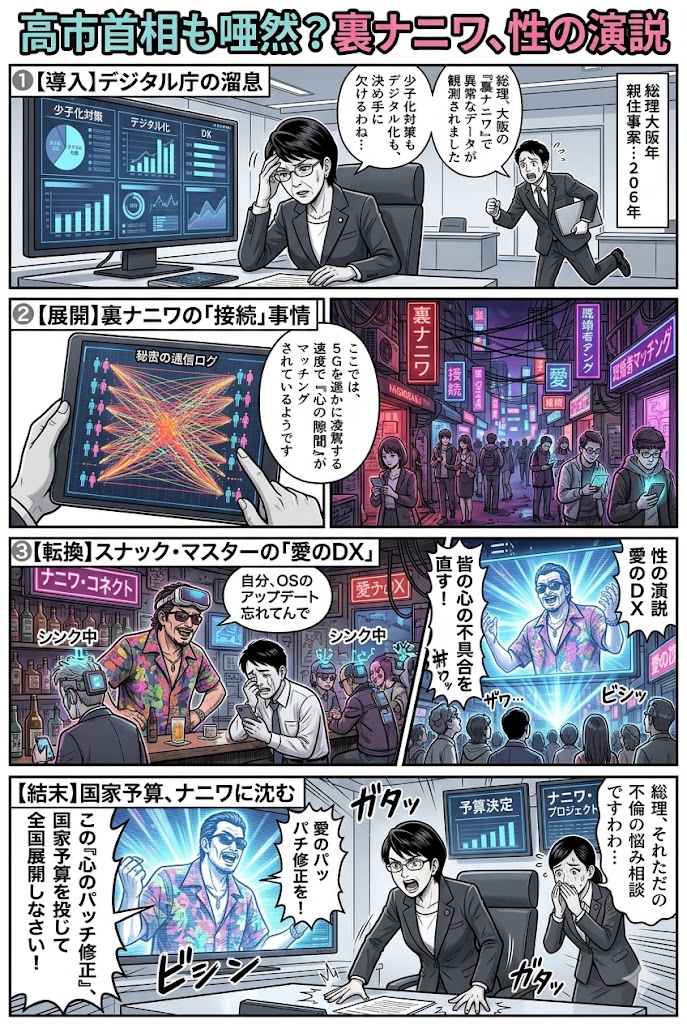 高市首相も唖然？裏ナニワ、性の演説