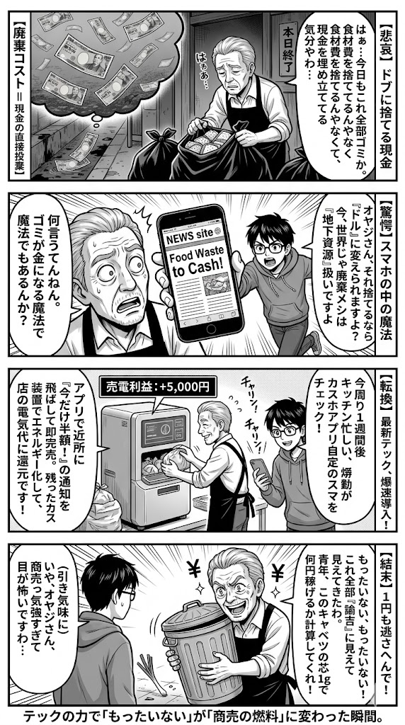 食品ロスを利益に変える！最新テックが「ゴミ袋の中の現金」を救う物語