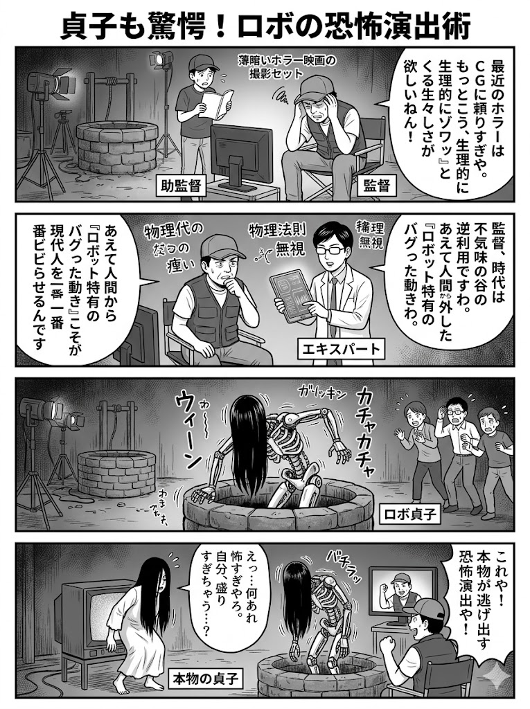 貞子も驚愕！ロボの恐怖演出術