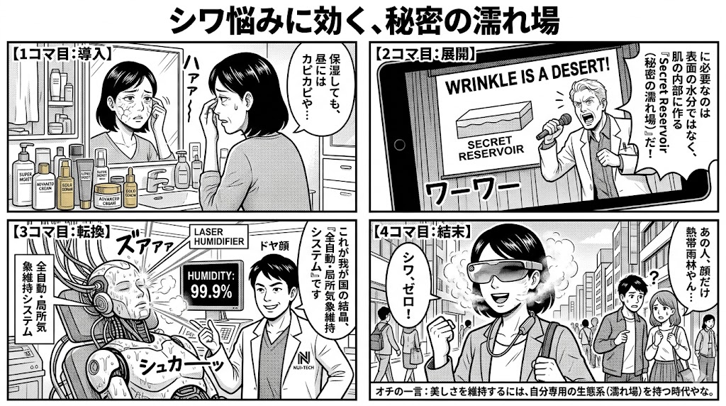 シワ悩みに効く、秘密の濡れ場