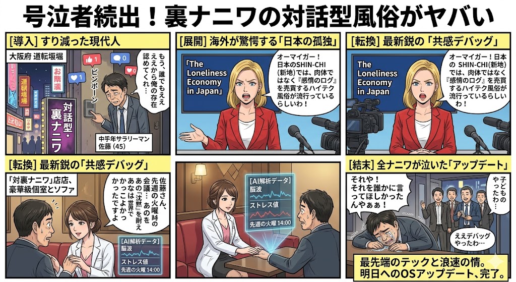 号泣者続出！裏ナニワの対話型風俗がヤバい