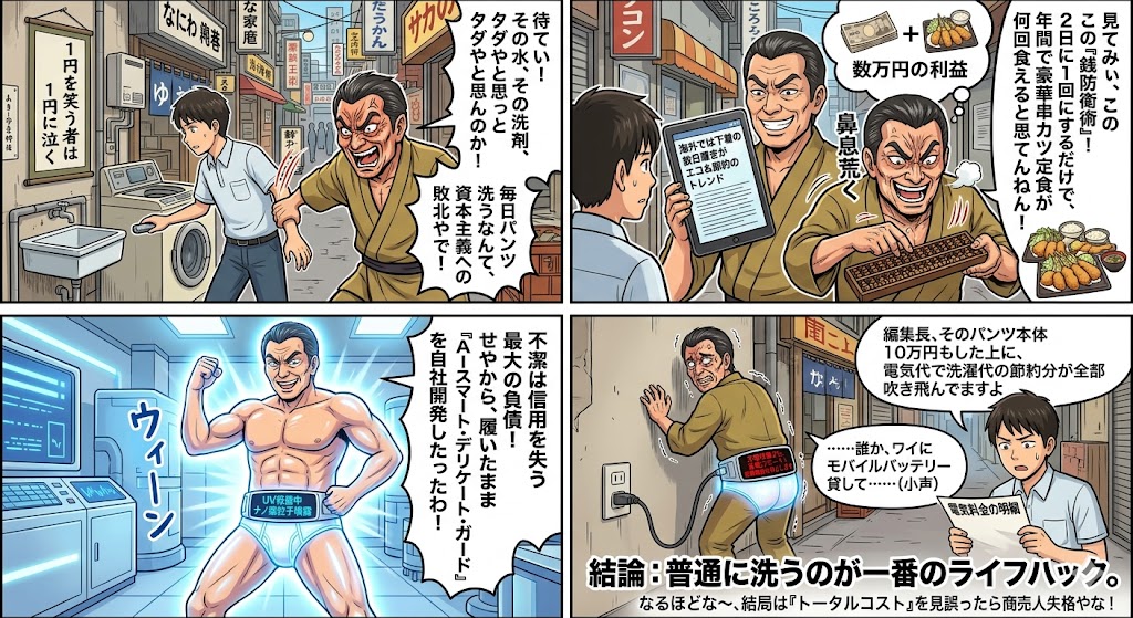 下着を2日連続で履くのは節約か？驚きのコストパフォーマンスと衛生面を徹底検証