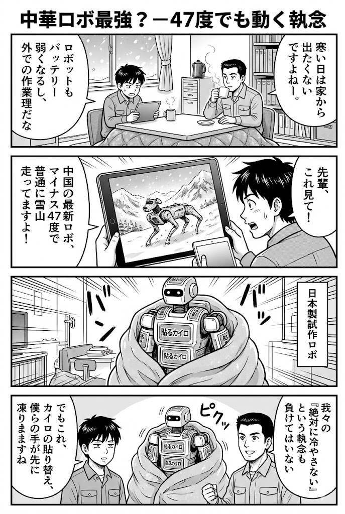 中華ロボ最強？−47度でも動く執念