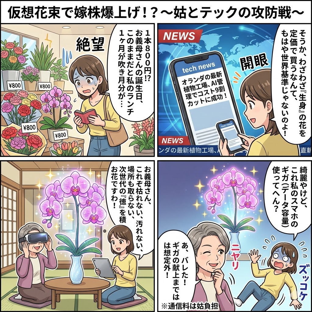 花が高い！」姑への献上品をケチる秘密術