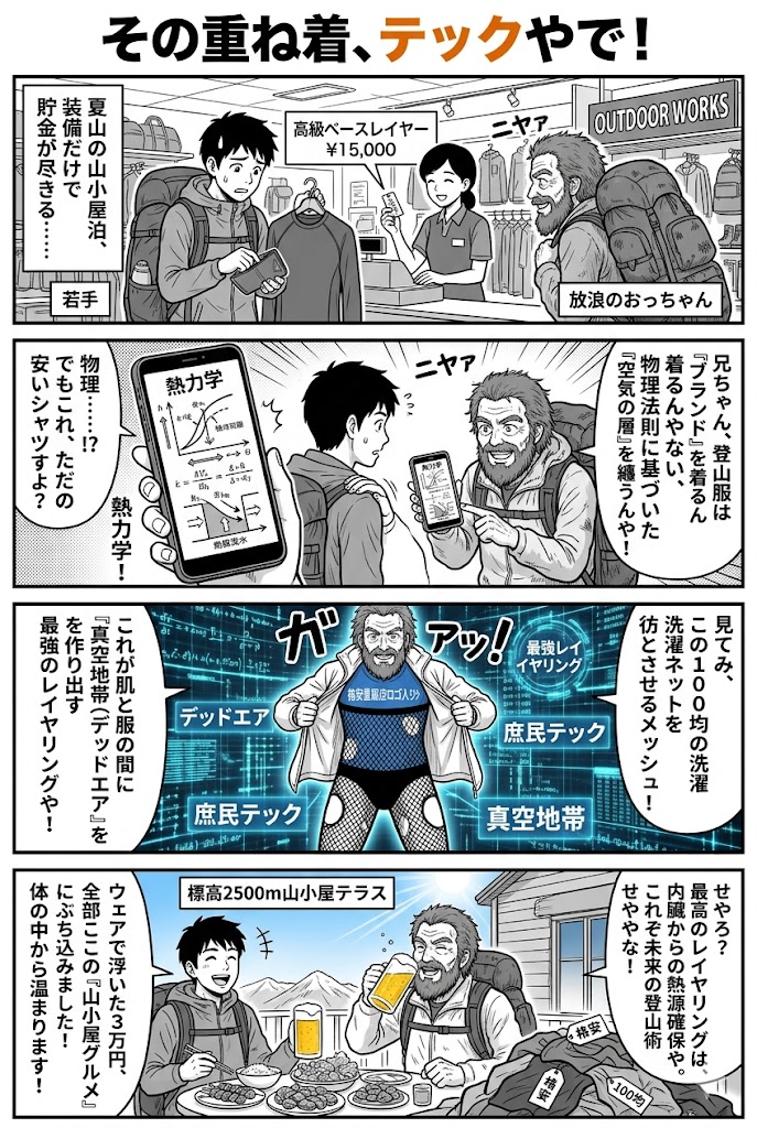 夏の山小屋登山における効率的なレイヤリング：重ね着で費用を抑える服装術
