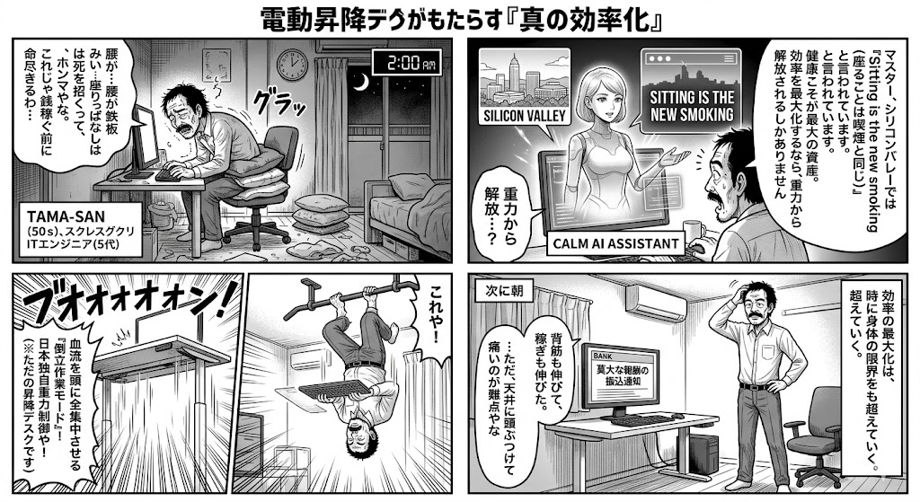 電動昇降デスク導入！長時間作業の効率を最大化して稼ぐ方法