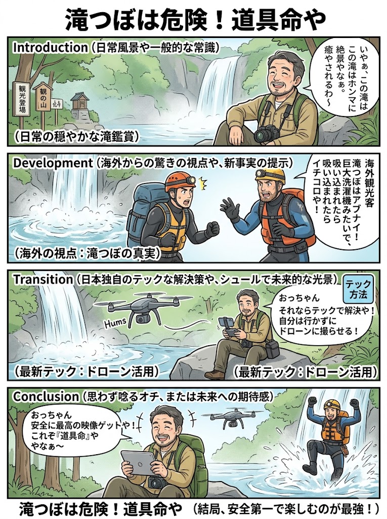 滝つぼは危険！道具命や