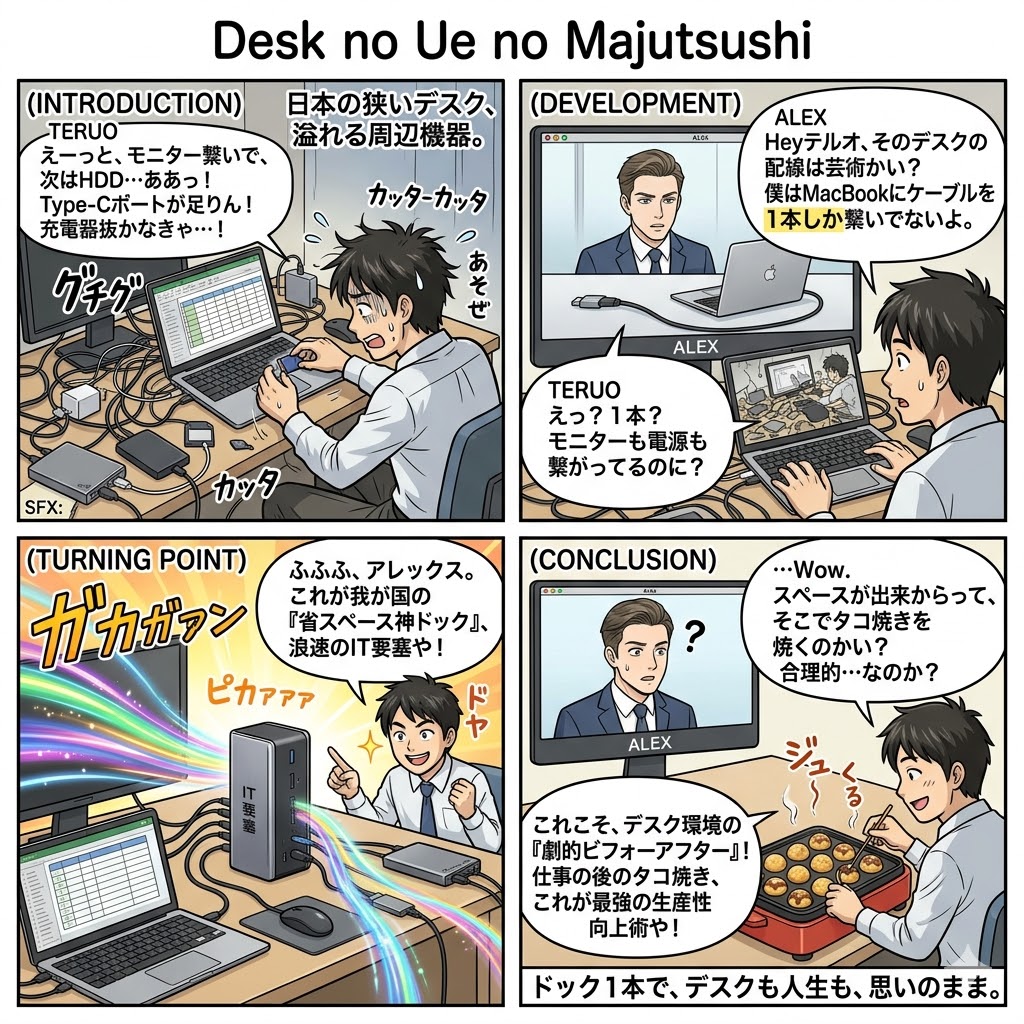 省スペースで高機能なUSB-Cドッキングステーションのおすすめ：デスク環境を激変させる最強ガジェット