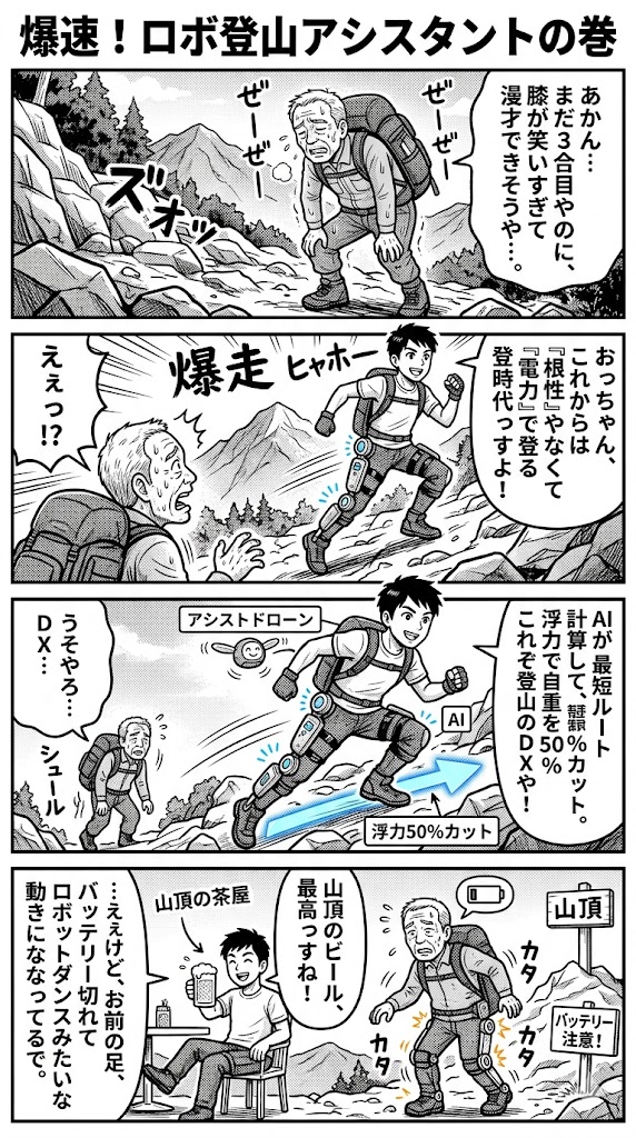 ロボット登山アシスタントの導入メリットと選び方！最新の登山DXを徹底解説