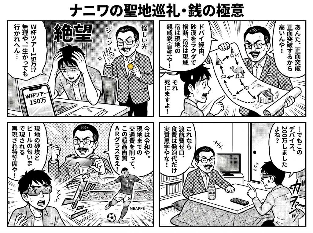 ワールドカップ観戦費用を最小限に抑える！賢い節約術と損得勘定の極意