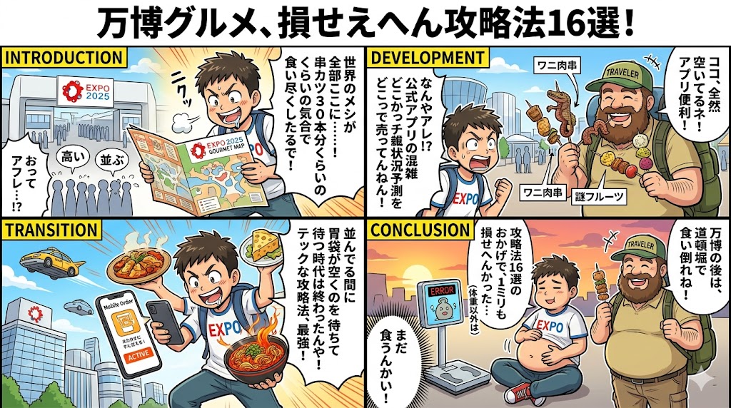 万博グルメ、損せえへん攻略法16選！