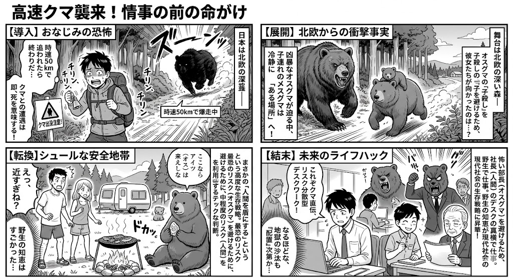 高速クマ襲来！情事の前の命がけ