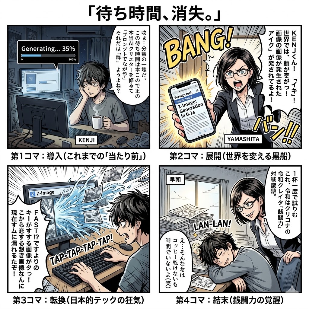 高速画像生成AI「Z-Image」がクリエイターの生産性を劇的に変える理由