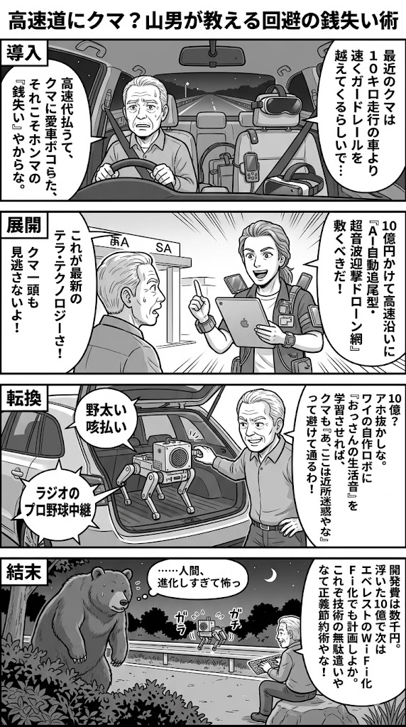 高速道にクマ？山男が教える回避の銭失い術