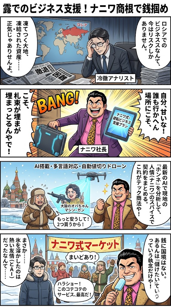 露でのビジネス支援！ナニワ商根で銭掴め
